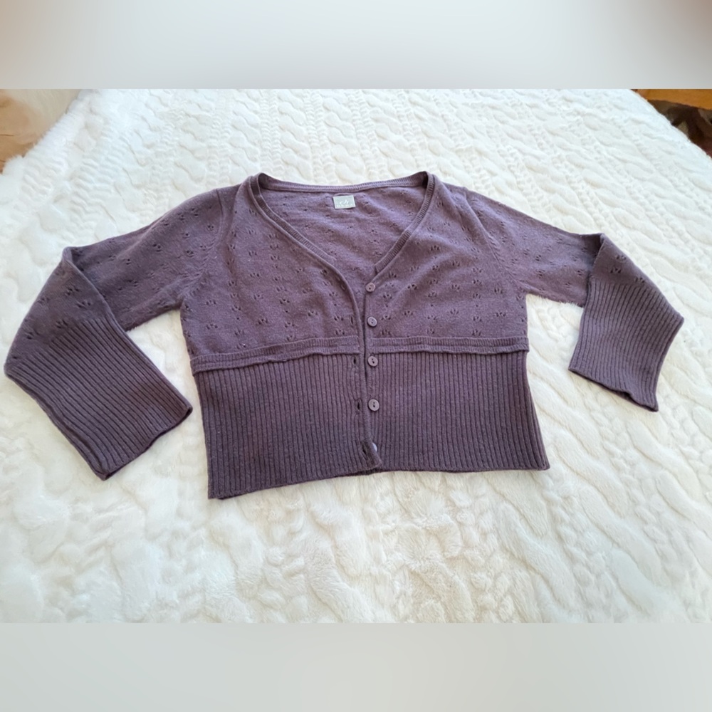 DEHA Wool Cashmere Shrug Crop Cardigan Made in Italy S